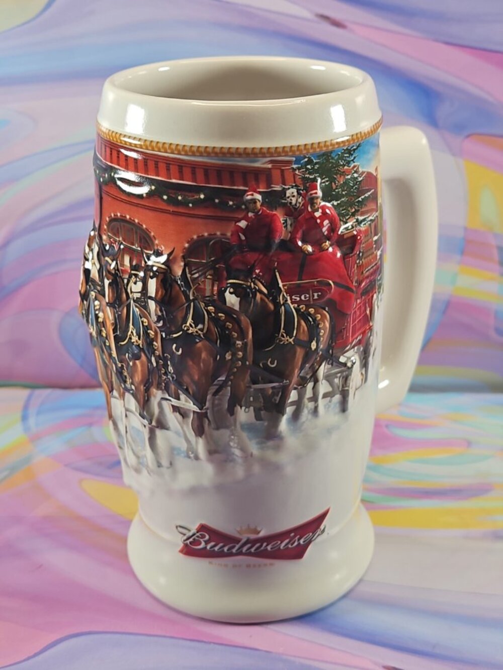 Budweiser 2006 Holiday Stein CS670 Beer Breweriana Clydesdales